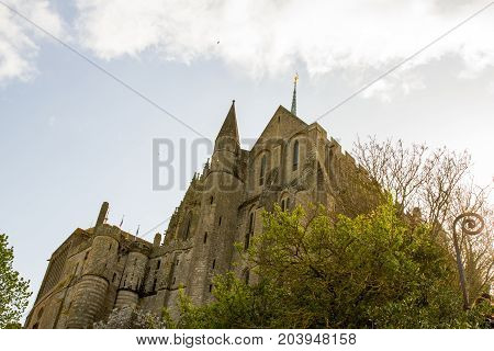 Le Mont-Saint-Michel off the country's northwestern coast at the mouth of the Couesnon River near Avranches in Normandy France