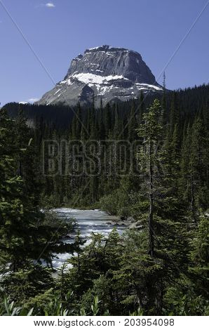 Takakkaw Falls Valley in Yoho National Park British Columbia Canada