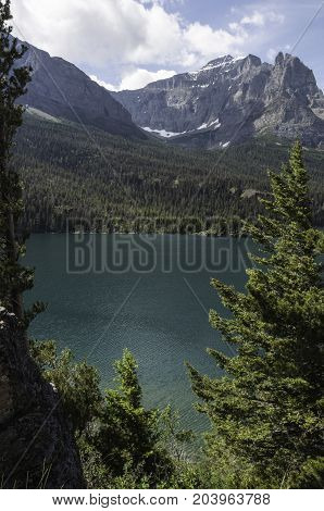 Saint Mary Lake Glacier National Park Montana