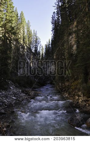 Johnston Canyon in Banff National Park Alberta, Canada