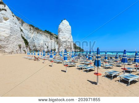 Beach Of Pizzomunno  White Rock