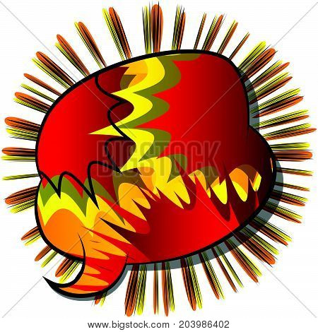 Vector illustrated comic book style background with speech bubbles.