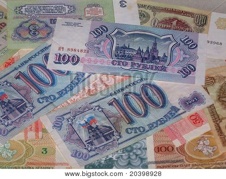 Het Russische geld. Het negentigste jaar van de twintigste eeuw.