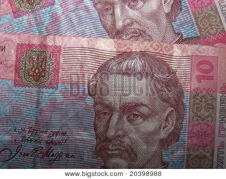 Deset grivnas. Ukrajina.