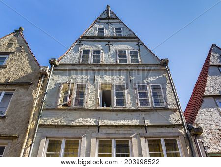 Histroical House In The Schnoor District Of Bremen