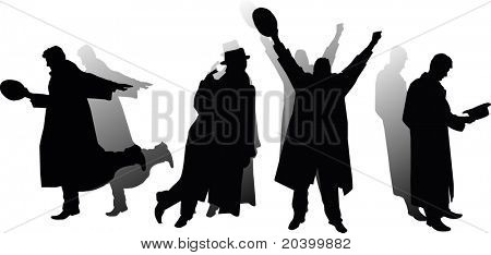 Silhouettes สี่คน
