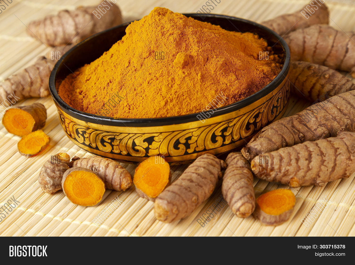 Turmeric Powder Asian Image & Photo (Free Trial) Bigstock