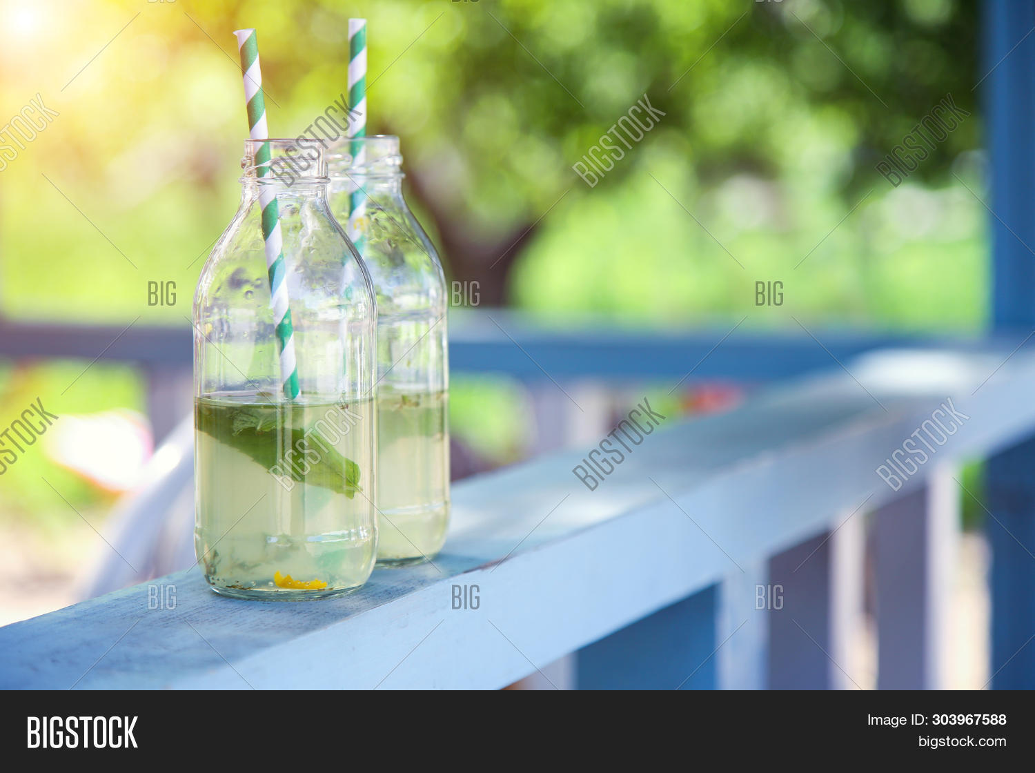 Two Bottles Lemonade. Image & Photo (Free Trial) Bigstock