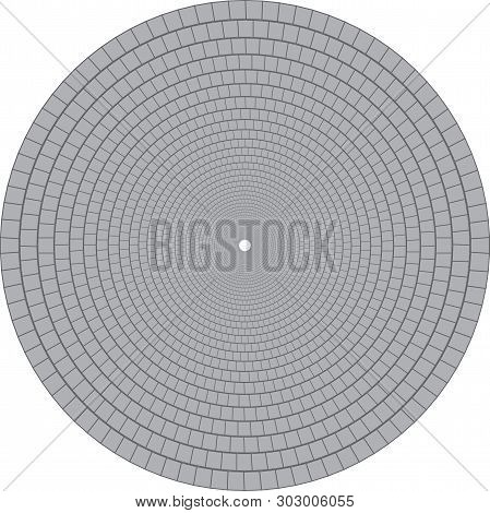Dotted Halftone Vector Spiral Pattern Or Texture. Stipple Dot Backgrounds With Rectangles