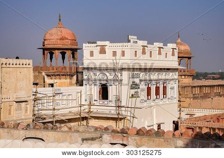 Junagarh Fort At Bikaner, Rajasthan India. Junagarh Fort Was Originally Known As Chintamani And Was 