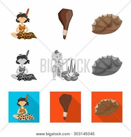 Vector Design Of Evolution  And Prehistory Icon. Set Of Evolution  And Development  Stock Symbol For