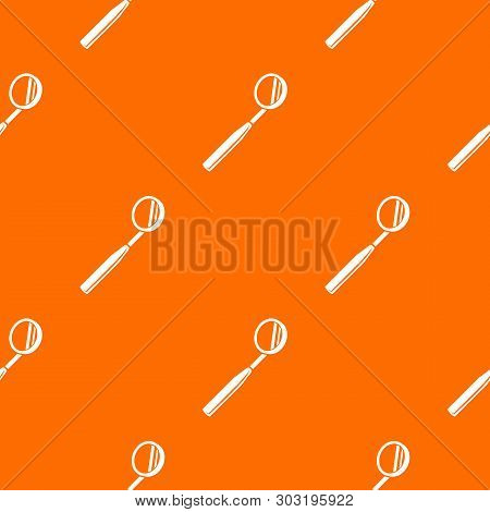 Tooth Tool Mirror Pattern Vector Orange For Any Web Design Best