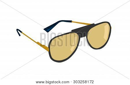 Sunglasses Isolated On White Background. Vector Illustration.