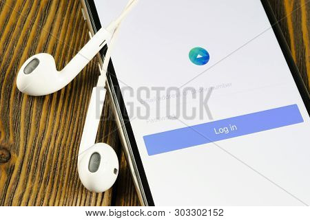 Helsinki, Finland, May 4, 2019: Facebook Ads Application Icon On Apple Iphone X Screen Close-up. Fac