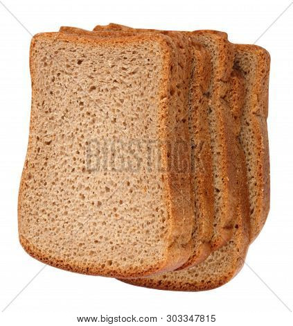 Dark Bread Isolated At Dry Sunny Summer Day