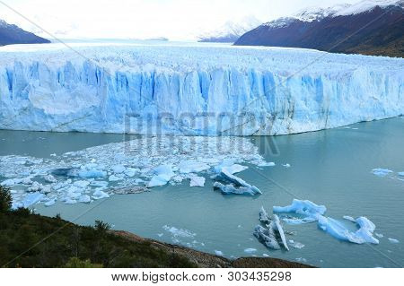 Amazing View Of Perito Moreno Glacie, Lake Agentino, Los Glaciares National Park, El Calafate, Patag