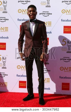 LOS ANGELES - MAR 30:  Niles Fitch at the 50th NAACP Image Awards - Arrivals at the Dolby Theater on March 30, 2019 in Los Angeles, CA