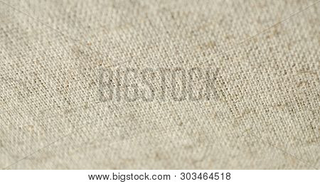 Texture Of The Vintage Homespun Linen Textile