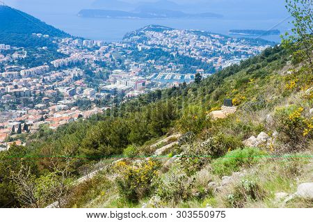 View Of Dubrovnik City From The Top Of Mount Srd