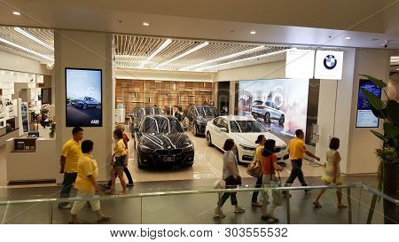 Bangkok, Thailand - May 6, 2019: Bmw Motorrad Millennium Auto Iconsiam Shopping Mall Hase Been Opene