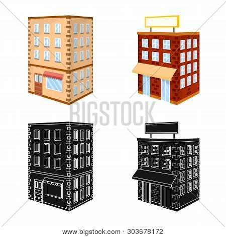 Vector Illustration Of Construction And Building Icon. Collection Of Construction And Estate Vector 