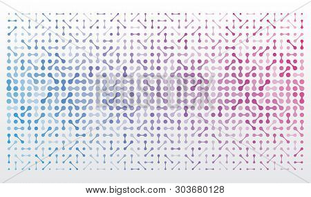 Abstract Background With Integrated Metaballs. Technological Background Texture For Website Or Banne