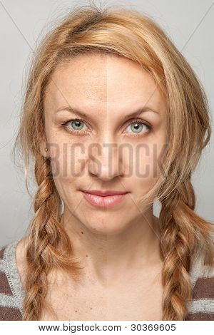 Ritocco di bellezza, prima e dopo