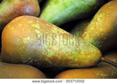 A Lot Of Green Pears, Conference Varieties, Vitamins
