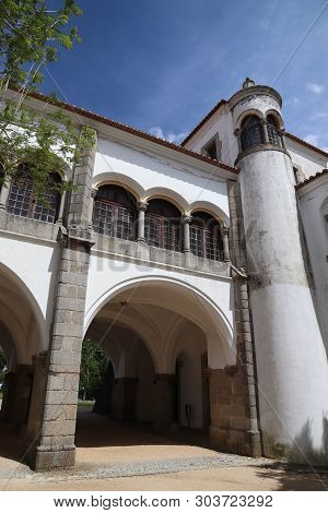 Evora Town In Portugal. Architecture Of Jardim Publico (public Park).