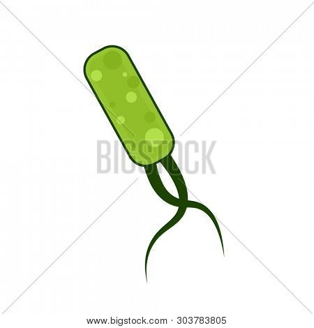 Helicobacter Pylori filled outline icon. Medical clipart isolated on white background