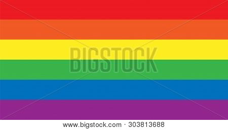 Vector Lgbt Rainbow Pride Flag Banner Isolated