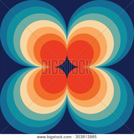 Retro Abstract Seamless Pattern, Geometric Background Repeat Pattern
