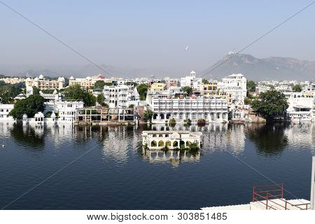 Lake Pichola, Udaipur City, Indian State Of Rajasthan, May 2019 - Artificial Fresh Water Lake, Named
