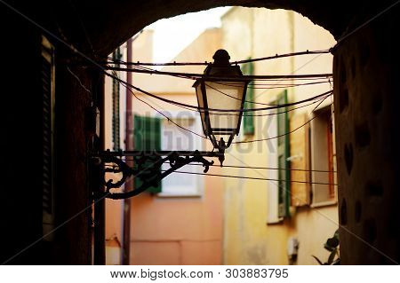 Beautiful Details On The Streets Of Riomaggiore, The Largest Of The Five Centuries-old Villages Of C