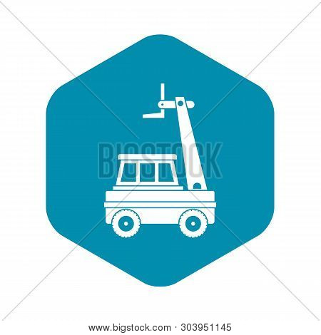 Cherry Picker Icon In Simple Style Isolated Vector Illustration