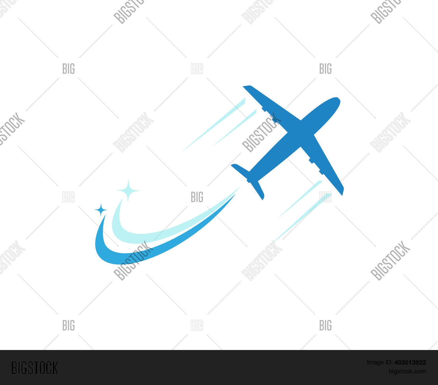 Faster Plane Logo Vector & Photo (Free Trial) | Bigstock