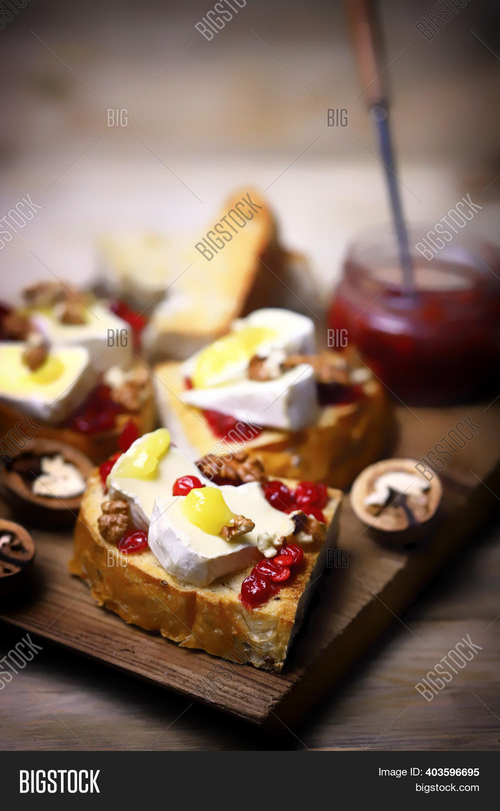 Healthy Toast Jam Brie Image & Photo (Free Trial) Bigstock