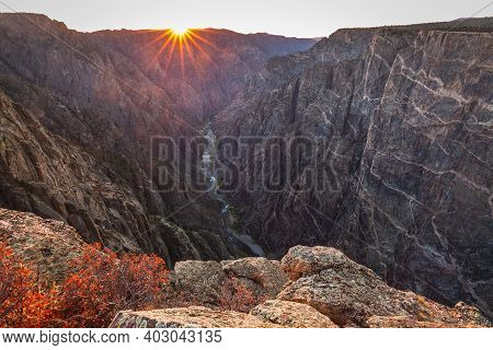 Black Canyon Of The Gunnison National Park Is An American National Park Located In Western Colorado,