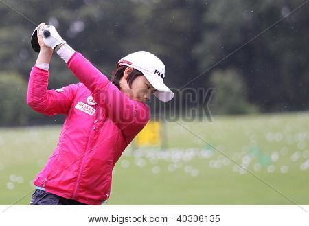 Amy Yang (KOR) på Evian Masters golf cup 2011