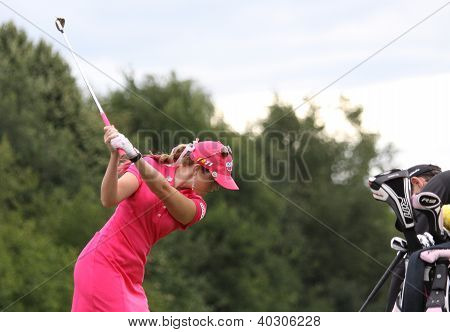 Paula flødekande (USA) på Evian Masters golf cup 2011