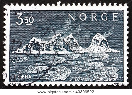 Postage Stamp Norway 1969 Traena Island