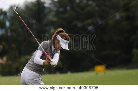Kumiko Kaneda (JPN) på Evian Masters golf cup 2011