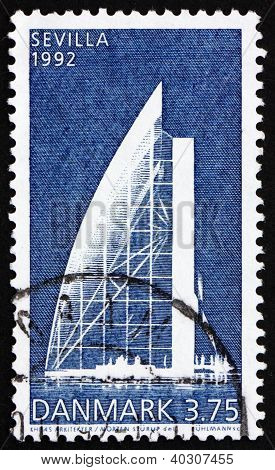 Postage Stamp Denmark 1992 Danish Pavilion, Expo 92, Seville