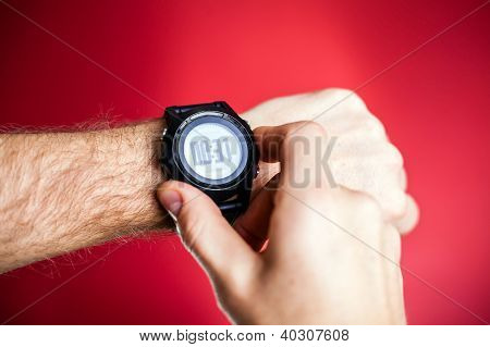 Runner Ready To Run With Sport Watch