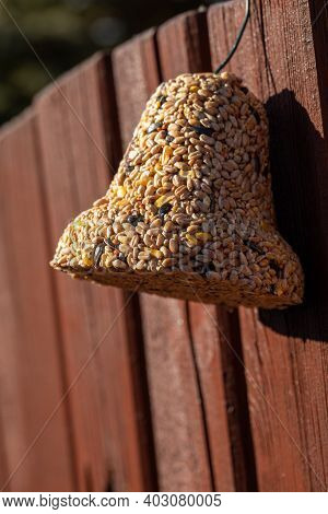 Bell From Various Grains, A Delicacy For All The Birds In The Garden