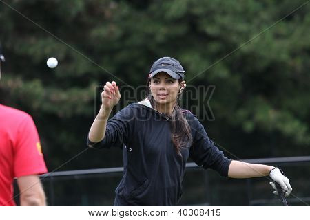 Sharmila Nicollett (IND) på The Evian Masters golfturnering 2011