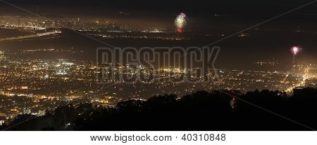 Bay Area vidět z vrcholu Grizzly