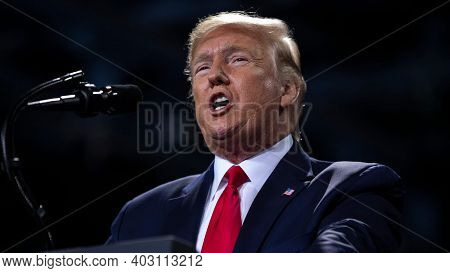 Washington Dc, United States,nov Novem 2020, American President Donald Trump In Public Meeting