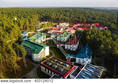 View From The Height Of The Autumn Sanatorium Ruzhansky In Belarus