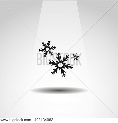 Snowflake Isolated Vector Icon. Snow Weather Forecast Icon
